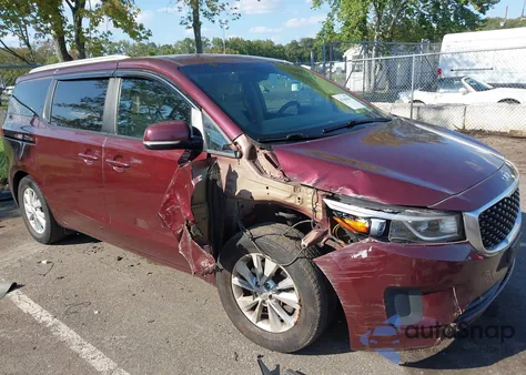 2016 Kia Sedona Lx from USA, damaged, VIN KNDMB5C19G6110808